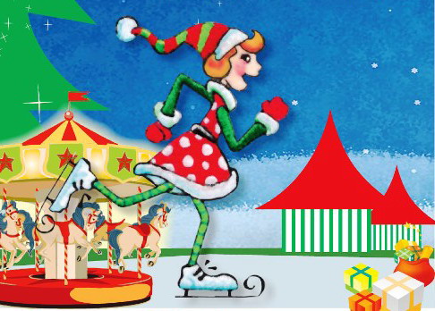 Χριστουγεννιάτικη και φέτος η  κεντρική πλατεία της Αριδαίας